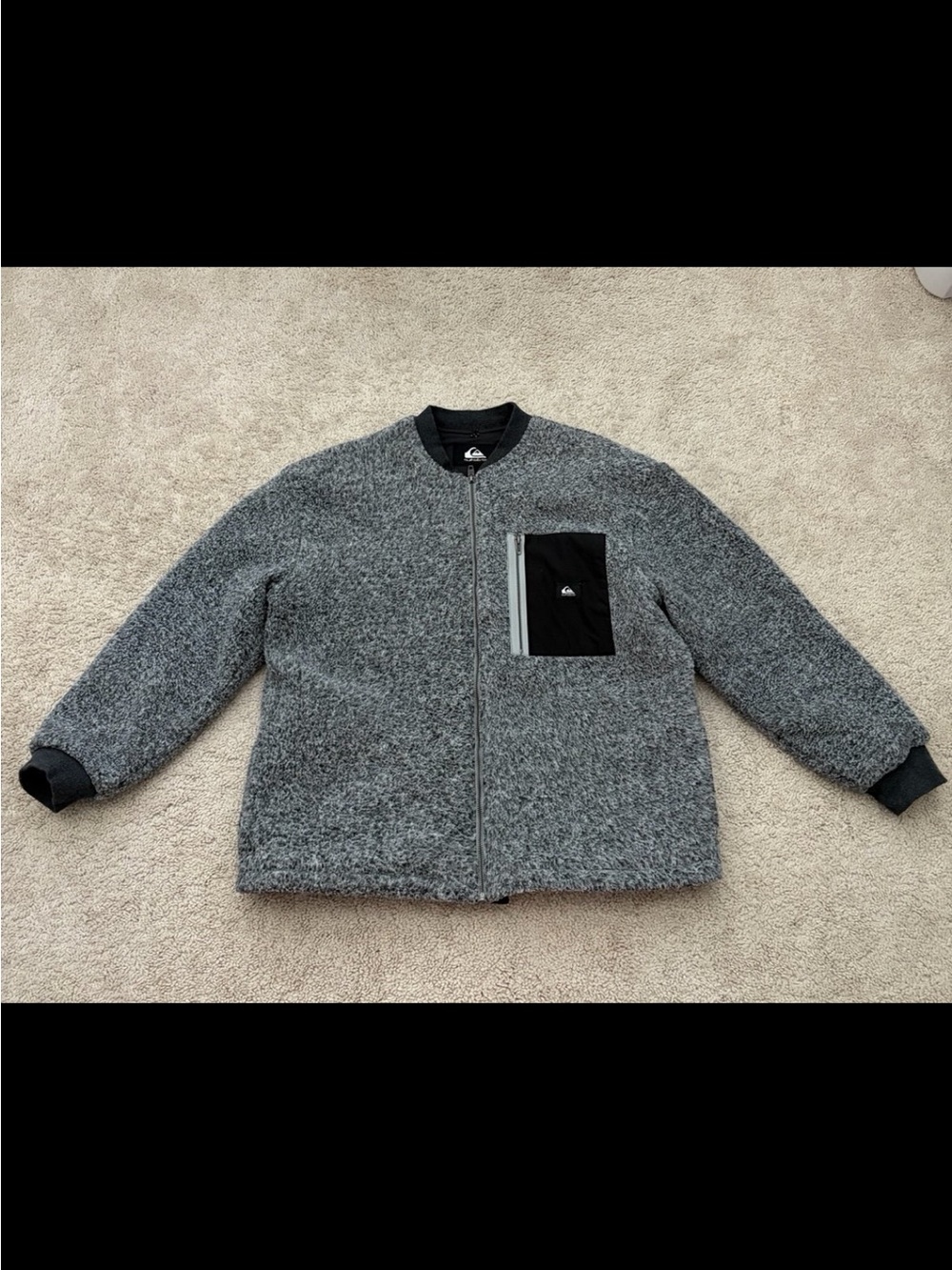 Quiksilver Grey Sherpa Jacket